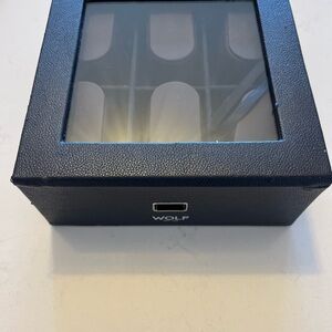 Wolf Black Watch Box